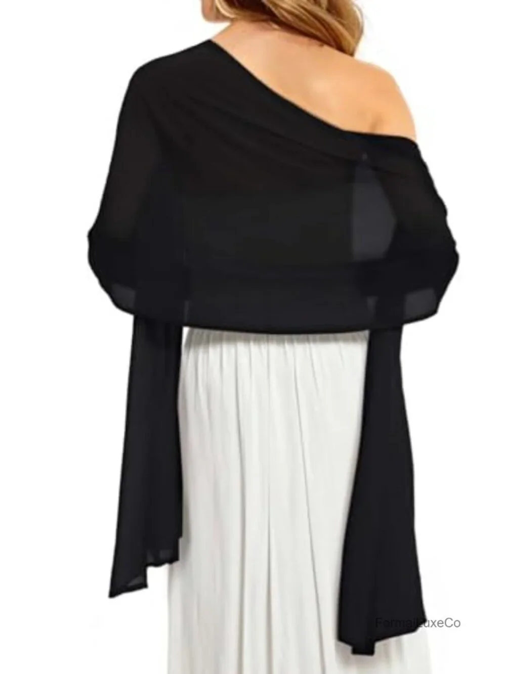 Sheer Polyester Scarf Shawl Wrap for Wedding Party Cover Up